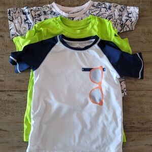 Kids Short Sleeve Tees - White, Navy, and Neon Green